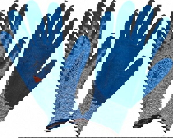 Series 11-920 General Purpose Work Gloves: Large, Nitrile-Coated Heather Nylon